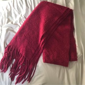 Fringed Knit Scarf